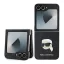 Karl Lagerfeld PU Saffiano Monogram Karl Head tok Samsung Galaxy Z Flip 6 készülékhez fekete