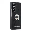 Karl Lagerfeld PU Saffiano Monogram Karl Head Case Samsung Galaxy Z Fold 6 készülékhez fekete