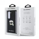 Karl Lagerfeld PU Saffiano Monogram Karl Head Case Samsung Galaxy Z Fold 6 készülékhez fekete