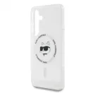 Karl Lagerfeld IML Choupette Head MagSafe tok Samsung Galaxy S25+ készülékhez áttetsző