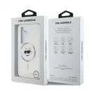 Karl Lagerfeld IML Choupette Head MagSafe tok Samsung Galaxy S25+ készülékhez áttetsző
