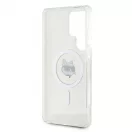 Karl Lagerfeld IML Choupette Head MagSafe tok Samsung Galaxy S25 Ultra készülékhez átlátszó