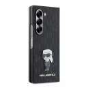 Karl Lagerfeld PU Saffiano Monogram Ikonik tok Samsung Galaxy Z Fold 6 készülékhez fekete