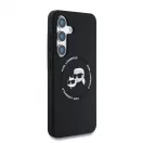 Karl Lagerfeld Liquid Silicone K&CH Heads MagSafe tok Samsung Galaxy S25+ készülékhez fekete
