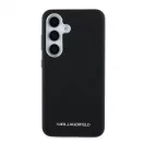 Karl Lagerfeld PU Saffiano Metal Logo and Frame tok Samsung Galaxy S25 készülékhez fekete