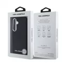 Karl Lagerfeld PU Saffiano Metal Logo and Frame tok Samsung Galaxy S25+ készülékhez fekete
