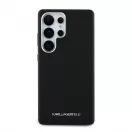 Karl Lagerfeld PU Saffiano Metal Logo and Frame tok Samsung Galaxy S25 Ultra készülékhez fekete