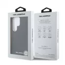 Karl Lagerfeld PU Saffiano Metal Logo and Frame tok Samsung Galaxy S25 Ultra készülékhez fekete