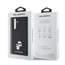 Karl Lagerfeld PU Saffiano Metal Karl and Choupette tok Samsung Galaxy A36 készülékhez fekete