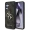 Guess PU 4G Metal Logo tok Samsung Galaxy S25+ készülékhez barna