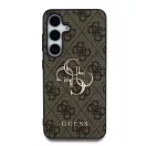 Guess PU 4G Metal Logo tok Samsung Galaxy S25+ készülékhez barna