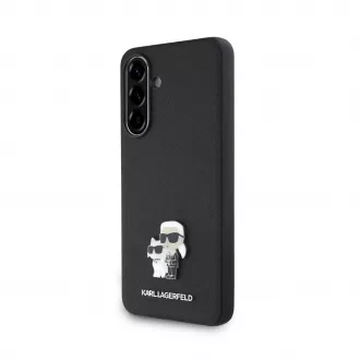   Karl Lagerfeld PU Saffiano Metal Karl and Choupette tok Samsung Galaxy A56 készülékhez fekete