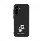 Karl Lagerfeld PU Saffiano Metal Karl and Choupette tok Samsung Galaxy A56 készülékhez fekete