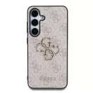 Guess PU 4G Metal Logo tok Samsung Galaxy S25+ készülékhez rózsaszín