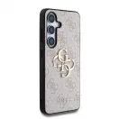 Guess PU 4G Metal Logo tok Samsung Galaxy S25+ készülékhez rózsaszín