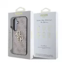 Guess PU 4G Metal Logo tok Samsung Galaxy S25+ készülékhez rózsaszín