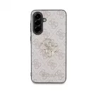 Guess PU 4G Metal Logo tok Samsung Galaxy A36 készülékhez rózsaszín