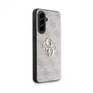 Guess PU 4G Metal Logo tok Samsung Galaxy A36 készülékhez rózsaszín