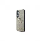 Guess PU Fixed Glitter 4G Metal Logo tok Samsung Galaxy S25+ készülékhez arany