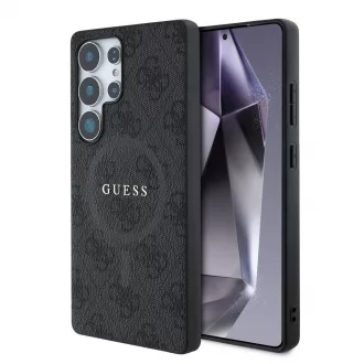   Guess PU Leather 4G Colored Ring MagSafe tok Samsung Galaxy S25 Ultra készülékhez fekete