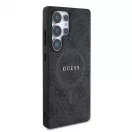 Guess PU Leather 4G Colored Ring MagSafe tok Samsung Galaxy S25 Ultra készülékhez fekete