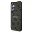 Guess PU Leather 4G Colored Ring MagSafe tok Samsung Galaxy S25 készülékhez barna