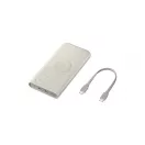 EB-U2510XUE Samsung vezeték nélküli powerbank 2x USB-C 25W 10000mAh bézs