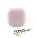Guess Classic Logo Charm TWS vezeték nélküli fülhallgatók rózsaszín