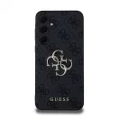 Guess PU 4G Metal Logo tok Samsung Galaxy A35 5G készülékhez szürke