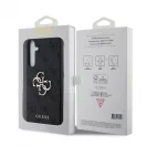 Guess PU 4G Metal Logo tok Samsung Galaxy A35 5G készülékhez szürke