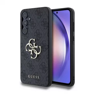   Guess PU 4G Metal Logo tok Samsung Galaxy A55 5G készülékhez szürke