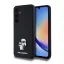 Karl Lagerfeld PU Saffiano Metal Karl and Choupette tok Samsung Galaxy A35 5G készülékhez fekete