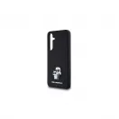 Karl Lagerfeld PU Saffiano Metal Karl and Choupette tok Samsung Galaxy A35 5G készülékhez fekete