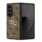 Guess PU 4G Metal Logo tok Samsung Galaxy Z Fold 7 készülékhez barna