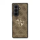 Guess PU 4G Metal Logo tok Samsung Galaxy Z Fold 7 készülékhez barna