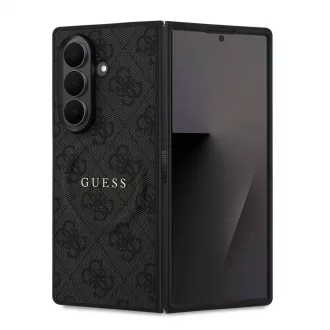   Guess PU Leather 4G Colored Ring Magnetic tok Samsung Galaxy Z Fold 7 készülékhez fekete