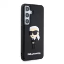 Karl Lagerfeld 3D Rubber Ikonik tok Samsung Galaxy S24 készülékhez fekete
