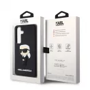 Karl Lagerfeld 3D Rubber Ikonik tok Samsung Galaxy S24 készülékhez fekete