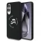 Karl Lagerfeld Liquid Silicone Double Heads MagSafe tok Samsung Galaxy S25 Edge készülékhez fekete