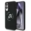 Karl Lagerfeld Liquid Silicone Double Heads MagSafe tok Samsung Galaxy S25 Edge készülékhez fekete