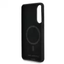 Karl Lagerfeld Liquid Silicone Double Heads MagSafe tok Samsung Galaxy S25 Edge készülékhez fekete