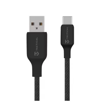 Tactical Stitch Thread kábel USB-A/USB-C 1m fekete