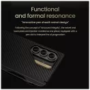 Nillkin Synthetic Fiber PRO mágneses tolltartó tok Samsung Galaxy Z Fold 7 készülékhez arany
