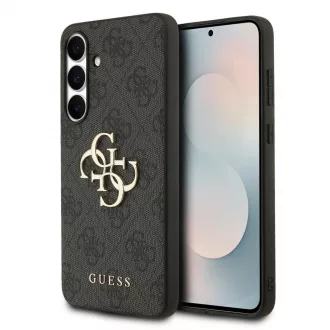   Guess PU 4G Metal Logo tok Samsung Galaxy S25 FE készülékhez szürke