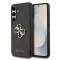 Guess PU 4G Metal Logo tok Samsung Galaxy S25 FE készülékhez szürke