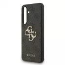Guess PU 4G Metal Logo tok Samsung Galaxy S25 FE készülékhez szürke