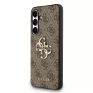 Guess PU 4G Metal Logo tok Samsung Galaxy S25 FE készülékhez barna