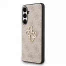Guess PU 4G Metal Logo tok Samsung Galaxy S25 FE készülékhez rózsaszín