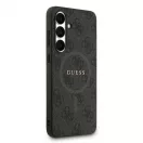 Guess PU Leather 4G Colored Ring MagSafe tok Samsung Galaxy S25 FE készülékhez fekete