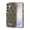 Guess PU 4G Script Metal Logo Magnetic Case mágneses tok Samsung Galaxy S26 készülékhez barna